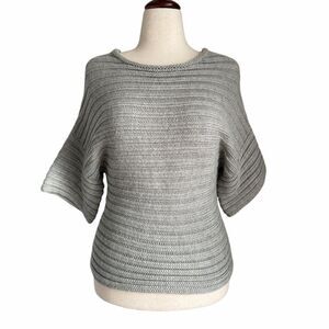 Rogan NYC Alpaca Wool Blend Sweater Grey Knit XS | Lightweight Cozy Texture